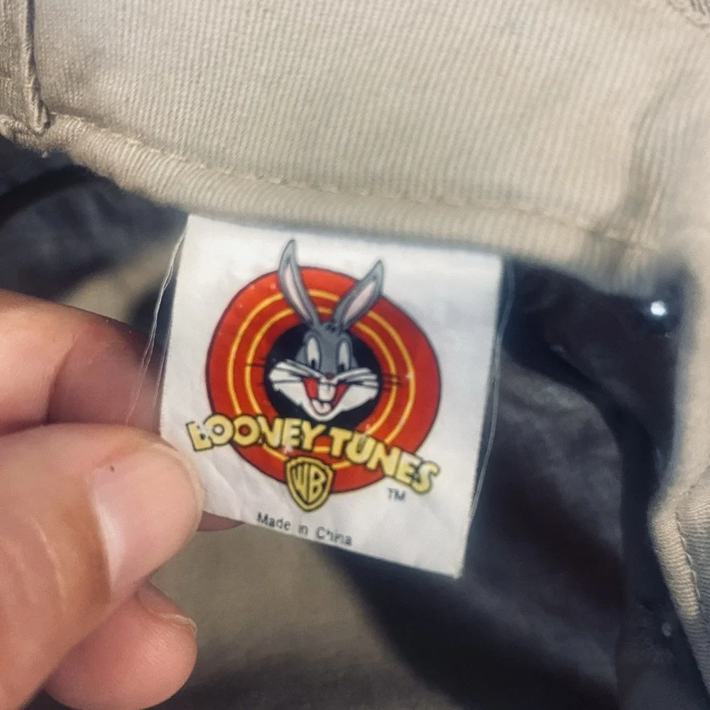 Y2K Looney Tunes Tasmanian Devil Bucket Hat Monday Again‎ Cotton OSFA Adult
